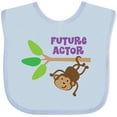 thumbnail image 3 of Inktastic Future Actor Childs Acting Theater Monkey Boys or Girls Baby Bib, 3 of 4