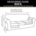 thumbnail image 5 of U-NICE HOME 4-Piece Stretch Sofa Cover for 3-Cushion Couch Pet-Friendly, Chocolate, 5 of 7