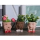 thumbnail image 5 of Figuras modernas de plantas de flores, escultura artística, maceta para cabeza, interior grande Rosado, 5 of 9