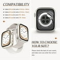 3 Pack Waterproof Apple Watch Case for SE/Series 6 5 4 Screen Protector