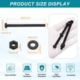 thumbnail image 2 of Uxcell 10 Ensembles M6x90mm Vis en Plastique Nylon Tête Ronde Boulons Phillips Écrous Hexagonaux Kit Assortiment de Rondelles, Fixations de Boulons à Filetage Complet pour Assemblage de Machine DIY, Noir, 2 of 7