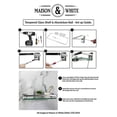 thumbnail image 5 of Tempered Glass Shelf with Aluminium Rail | 1 Tier | M&W, 5 of 5