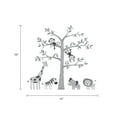 thumbnail image 3 of Safari Tree with Cute Animals Wall Decal - Scheme B, 3 of 3