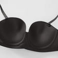 thumbnail image 6 of Amidoa Bras for Older Women Black Demi-Cup Underwire Push-up Solid Bras Women Lingerie L, 6 of 6
