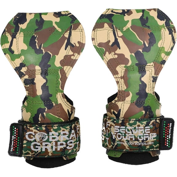 Fit Cobra Grips Weight Lifting Gloves Heavy Duty Straps Alternative Power Lifting Hooks for Deadlifts Adjustable Neoprene Padded Wrist Support Bodybuilding