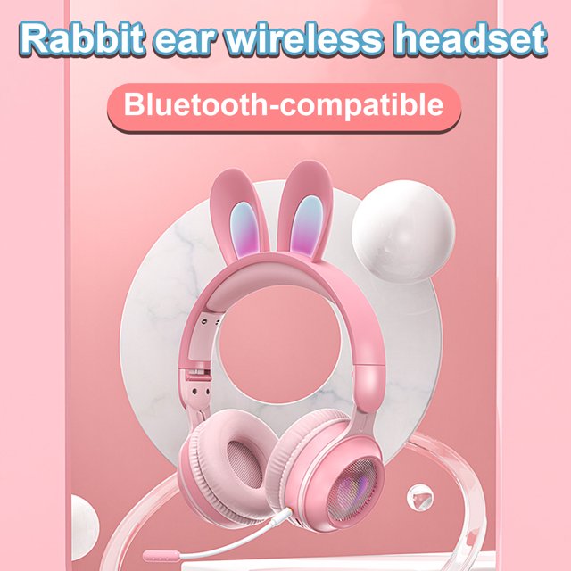 Gwong Electrónica Auriculares inalámbricos que brillan intensamente para auriculares compatibles con Bluetooth con micrófono con micrófono para teléfono móvil
