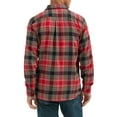 thumbnail image 3 of Wrangler® Men's and Big Men's Relaxed Fit Brushed Flannel Shirt with Long Sleeves, Sizes S-5XL, 3 of 4
