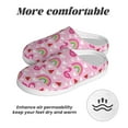thumbnail image 6 of Balery Cute Flamingo Pattern Women's Fuzzy Memory Foam Slippers Fluffy Winter House Shoes Indoor and Outdoor-35/36, 6 of 7