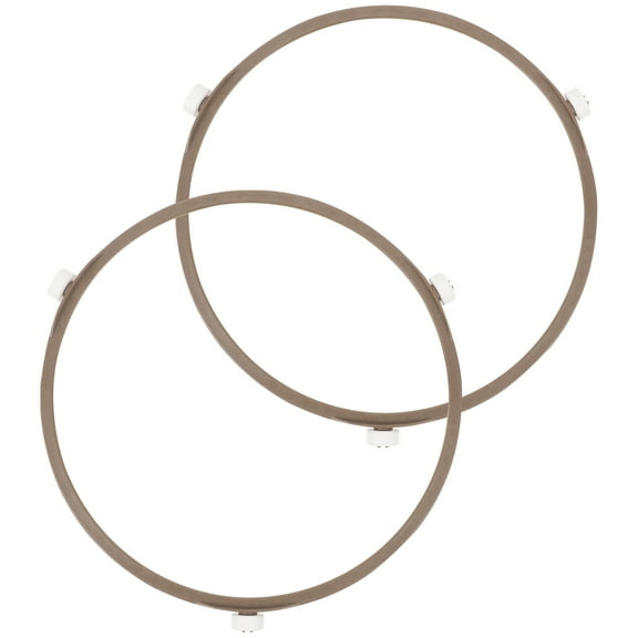 2 Pcs Microwave Oven Turntable Roller Stand Racks Teal White