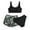Black, variant on WOYY Tween Girls Bikini Set and Boyshorts Swimsuit Beach Bathing Suit Swimwear,3-Piece