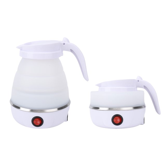 Foldable Mini Kettle Portable Electric Kettle 600W 600ml Fast Boiling in 6 Min with Auto Shut Off for Travel Camping Home Use