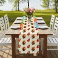 thumbnail image 4 of Table Runners 72 Inches Long Dress Scarves, Cute Ladybugs Farmhouse Kitchen/Dining Table Runner, Coffee Tablerunners, Spring Botanical Leaves Beige 14x72 Inch, 4 of 9