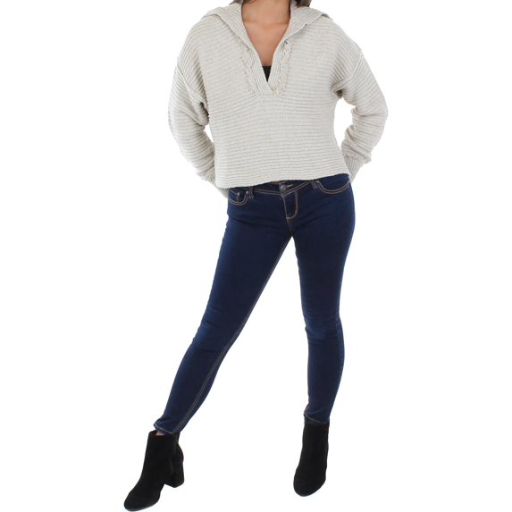 Free People Womens Marlie Slouchy Drop Shoulder Pullover Sweater