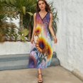 thumbnail image 5 of Vestido De Noche De Lujo Sin Mangas Para Mujer, Sunflower Vestido De Fiesta, 5 of 5