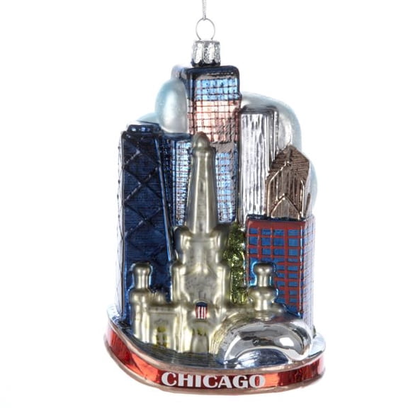 Kurt Adler Glass "Chicago City" Ornament