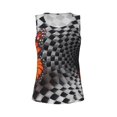 thumbnail image 3 of Picia Butterflies Optical Illusion Pattern Women's Workout Tank Top,Breathable Activewear,Slim Fit Athletic Top,Versatile Workout Moisture-wicking top-Small, 3 of 9