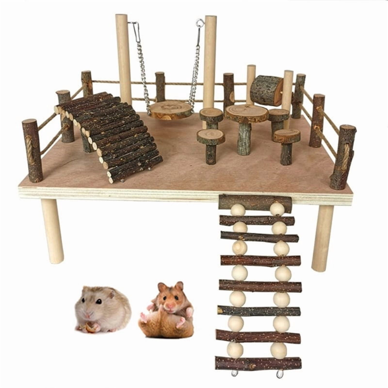 Platform Toy Expand Hamster Living Space Giving Them Room to Climb Explore Rest