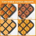 thumbnail image 4 of Jetcloudlive Paquete de 2 Moldes para Brownies de 12 Cavidades con Divisores, Molde Cuadrado Antiadherente para Muffins, Molde para Hornear en Todos los Bordes para Pan de Maíz, Cupcakes, Tartas, Pas, 4 of 11