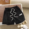 thumbnail image 3 of Ymyiu Shorts de Basketball pour Garçons avec Compression Shorts pour Garçons Extensibles Coupe Ajustée devant Plat Shorts d'Uniforme de Golf pour Garçons Style Classique à Enfiler avec Boucles de Ceinture 1T 2T (Noir, 1-2 Ans), 3 of 3