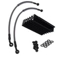 thumbnail image 4 of jinwen Motorcycle Oil Aluminum Oil Radiator for Monkey 125cc 140cc Black, 4 of 7