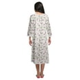thumbnail image 3 of Moomaya Cotton Printed Button Down Nightdress For Women Nursing Night Gown, 3 of 6
