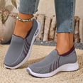 thumbnail image 6 of CAIXAI Walking Shoes for Women Orthopedic Dress Shoes for Women Lightweight Knit Upper Embroidery White Sneakers for Women Walking Anti-Skid Adjustable Upper Mary Jane Flats Hands-Free Barefoot Shoe, 6 of 7