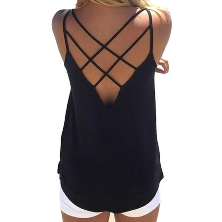 

CYMMPU Women Clothing Women s Cropped Tank Sleeveless Streetwear Summer Shirts Sexy Bustier Slim Fit Crop Tops Cami Solid Round Neck Tank Black