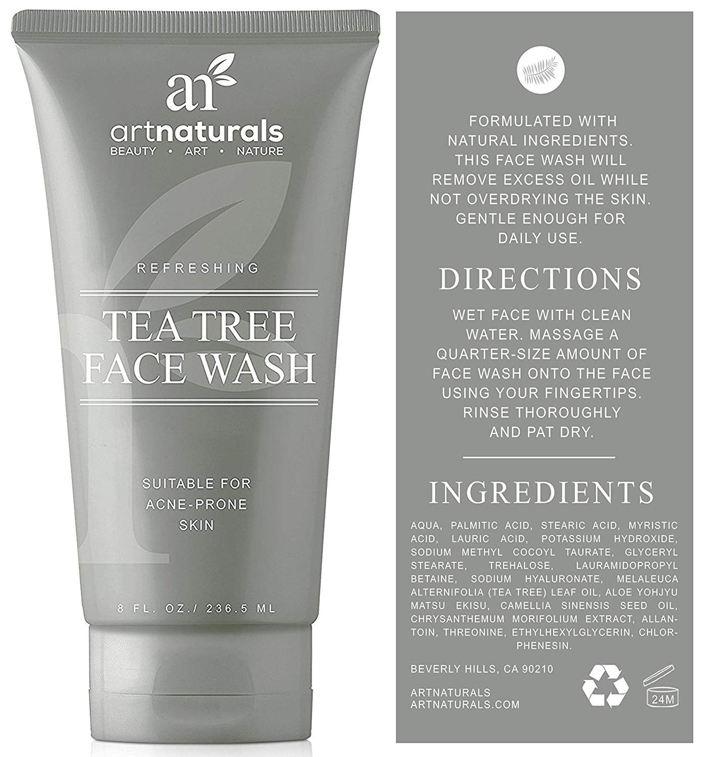 artnaturals tea tree face wash