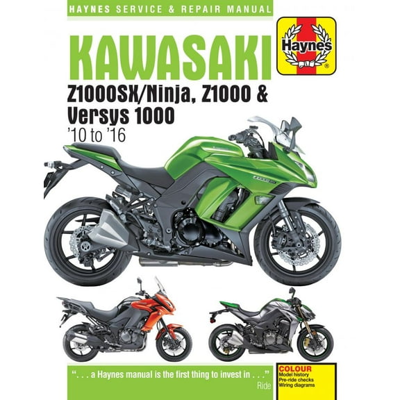Haynes M6377 For Kawasaki Z1000, Z1000sx & Versys '10-'16 Haynes Manual