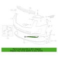 thumbnail image 3 of Chrome Plated Fog Light Bezel Trim with High Gloss ABS Front Fog Lamp Cover Moulding Strip Replacement, 3 of 7