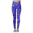 thumbnail image 2 of Womens Yoga Leggings Fashion Casual Printed Sport Workout Pants Buttery Soft, 2 of 4