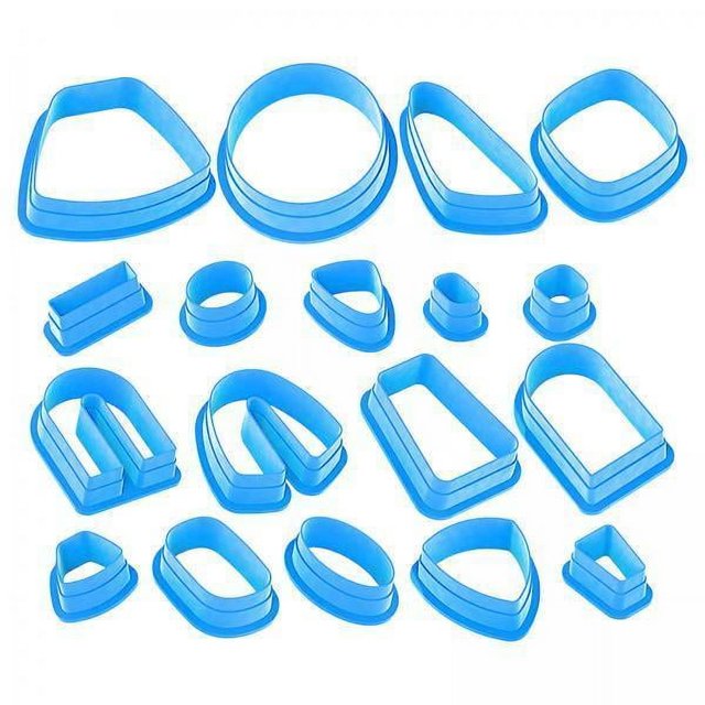 2x18 Piezas Cortadores De Arcilla Polimérica De Plástico Kit Para Hacer Pendientes Formas Moldes Para Niños