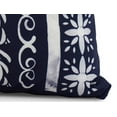 thumbnail image 2 of Simply Daisy, 20" x 20" Cuban Tile 2, Geometric Print Outdoor Pillow, Navy Blue, 2 of 2