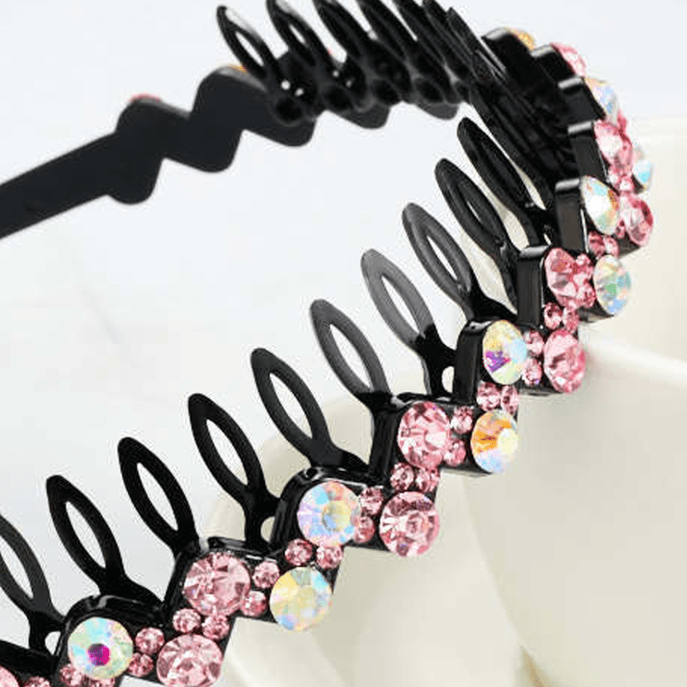 Headband Crystal Rhinestone4/pack NEW Amazon.com : Waydress 4 Pieces Rhinestone Headband for women  main image 2