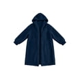 thumbnail image 6 of Zynoxe Women's Hooded Jackets With Side Pockets Casual Solid Color Long Sleeve Fuzzy Fleece Coat Relaxed Mid-Length Open Front Cardigan Jackets Warm Plush Outerwear Jackets for Women 2XL, 6 of 9
