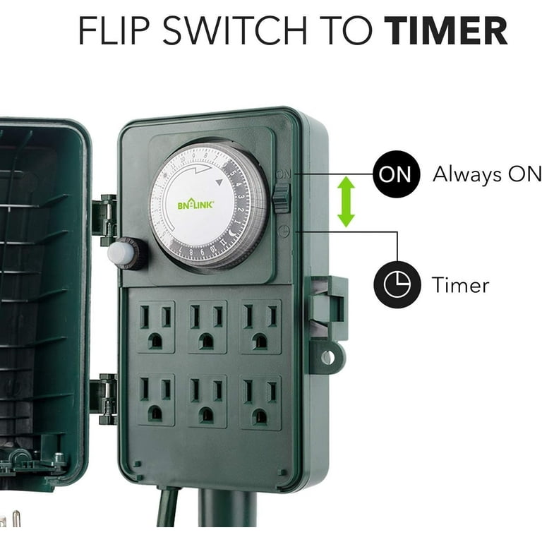 Outdoor multi plug on sale timer