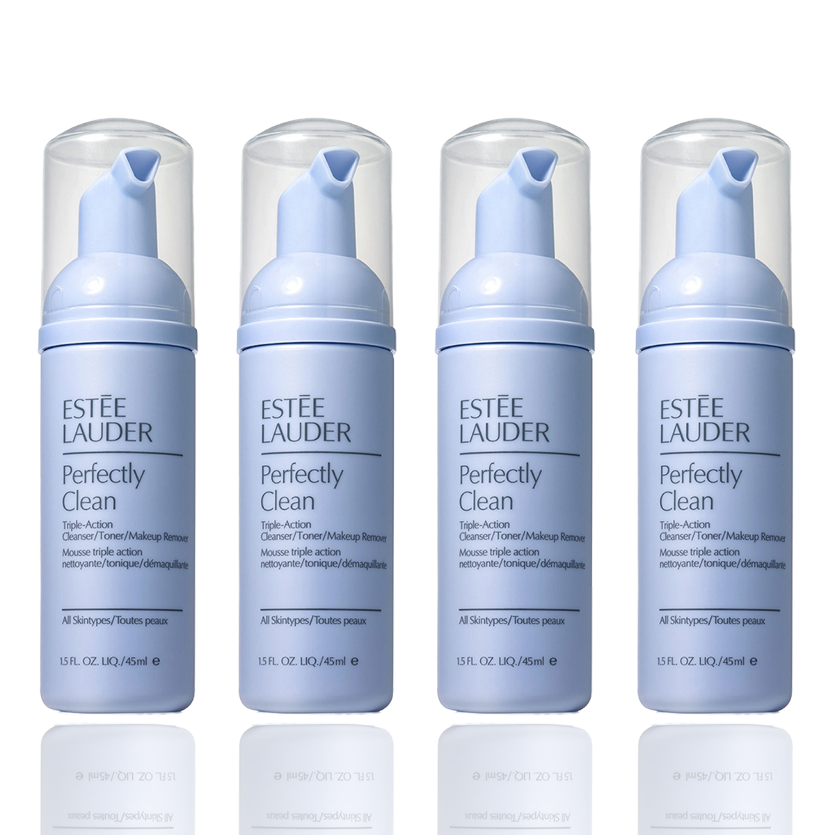 Pack of 4 x Estee Lauder Perfectly Clean TripleAction Cleanser/Toner