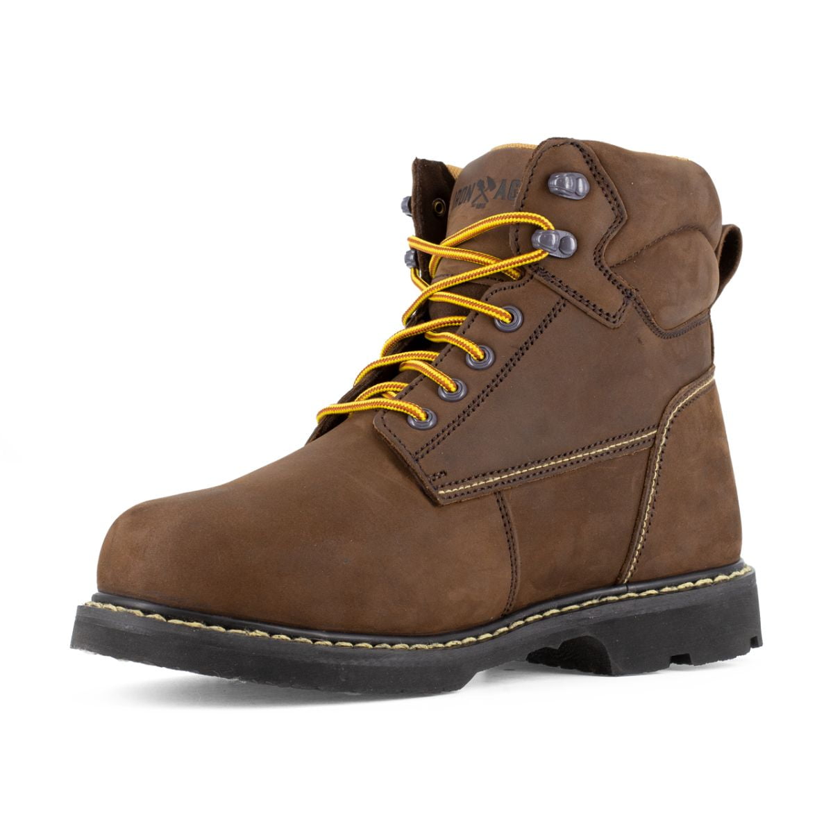IRON AGE Men's 6" Groundbreaker Steel Toe Internal Metatarsal Guard Work Boot Brown - IA5014