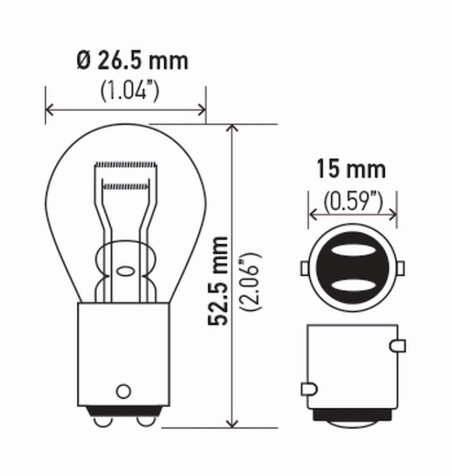 Hella 7225Tb Hella Turn Signal Light Bulb 7225Tb