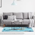 thumbnail image 6 of Shark Modern Geometric Area Rug - Soft Polyester Floor Mat for Living Room, Bedroom, or Office - Stylish Accent Rug for Home Decor - 5' x 8' Gray and White Rug, 6 of 6
