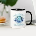 thumbnail image 3 of CafePress - I Wear Light Blue For My Husband (Floral) Mug - 11 oz Ceramic Mug - Novelty Coffee Tea Cup, 3 of 4