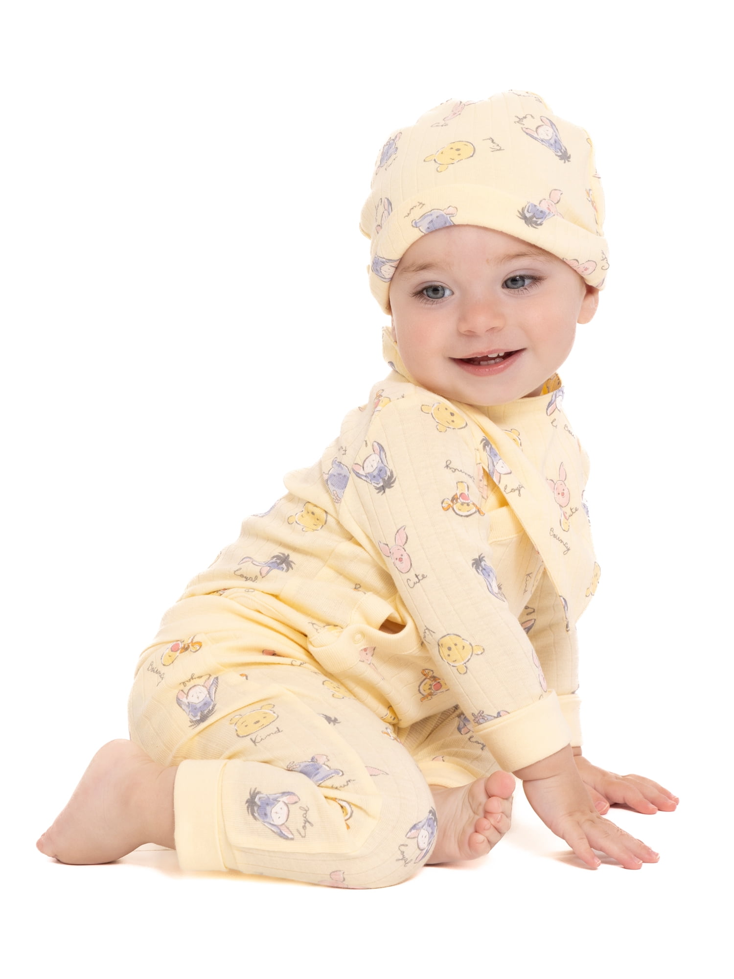 Disney Baby Wishes and Dreams Character Baby Allover Print Take Me Home Set, 4-Piece, Sizes Preemie-6/9 Months