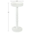thumbnail image 6 of Kate and Laurel Bellport Farmhouse Drink Table, 10 x 10 x 22, White, Coastal Cocktail Table, 6 of 7