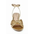 thumbnail image 4 of Jewel Badgley Mischka Hudson Pleated Sandal, 4 of 7