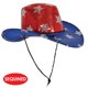 thumbnail image 3 of Sombrero Vaquero Patriótico con Lentejuelas Rojas, Blancas y Azules Beistle, 3 of 6