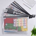 thumbnail image 3 of 12PCS A3 Folder, Information Zipper Bag Plastic Wallet Mesh File Bag Zipper Bag Zipper Wallet, 3 of 7