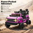 thumbnail image 3 of 12V Ford Bronco Kids Ride on Cars with Remote Control, Battery Powered Ride on Toys with All-Terrain Wheel, Toddler Electric Car with Headlights/Music/Bluetooth for Boys Girls 3-5, Pink, 3 of 8