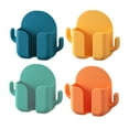 thumbnail image 4 of WESIEVYA 4 Pcs Support de Charge Mural en Orange pour Télécommande, 4 of 8
