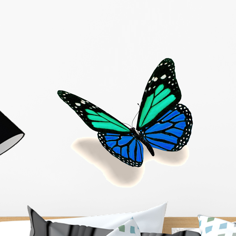 Sticker Turquesa 3D Turquoise and Blue Wall Decal Sticker by Wallmonkeys Vinyl Peel and ...