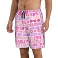 thumbnail image 2 of Wukai Best Mom ever Print Beach Trunks with Compression Liner Swimsuit Quick Dry Beach Sports Shorts with Pocket-Small, 2 of 8